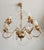 Metal Vintage Hollywood-Regency Gold-Plated Cascade 6-Light Waterfall Chandelier with Crystal Pendants, 1960s For Sale - Image 7 of 18