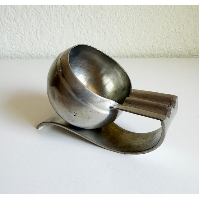 Art Deco 1930's Banka Tinwerk Pewter Ashtray For Sale - Image 4 of 10