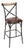 Zain Bar Stool - Dark Brown Leatherette / Black Metal Frame For Sale