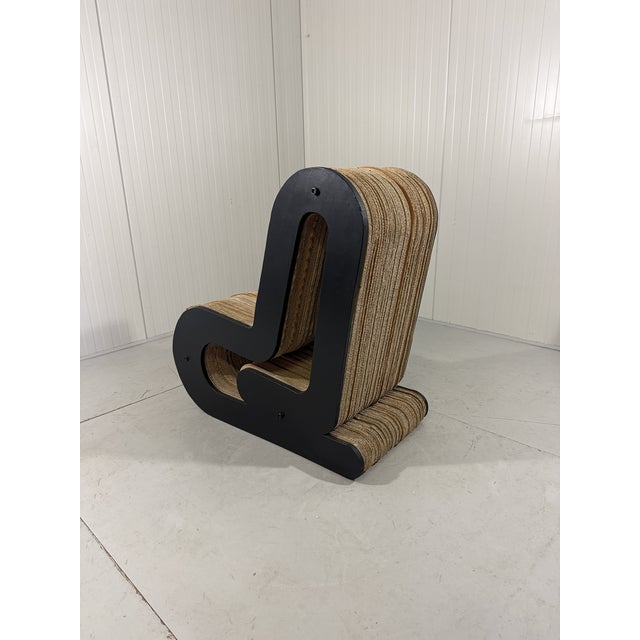 Sculpted Cardboard and MDF Lounge Chair, 1990s For Sale - Image 9 of 18