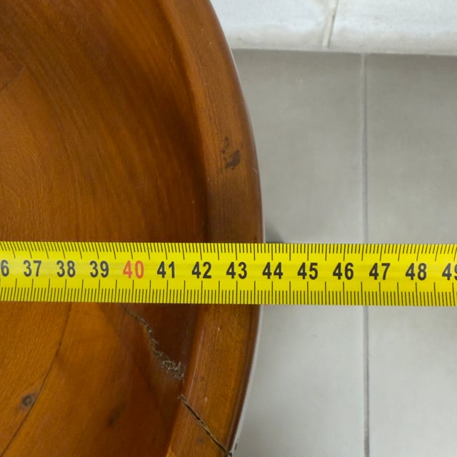 Vintage Tripod Column Planter in Turned Wood, 1960s For Sale - Image 10 of 12