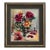 Mid Century Pink Roses Floral Bouquet Still Life Watercolor by Celia B Michelena For Sale