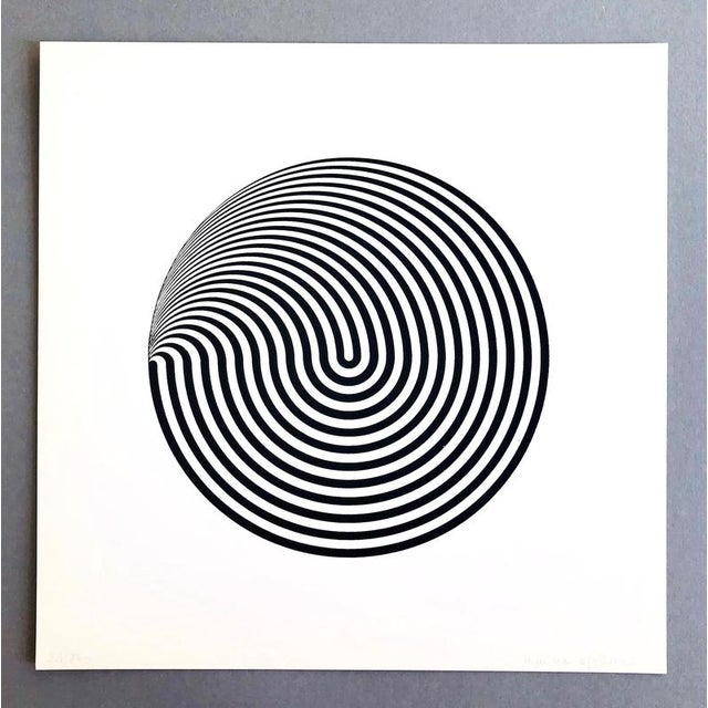 1960s Marina Apollonio, Circular Dynamics, 1966, Paper For Sale - Image 5 of 6