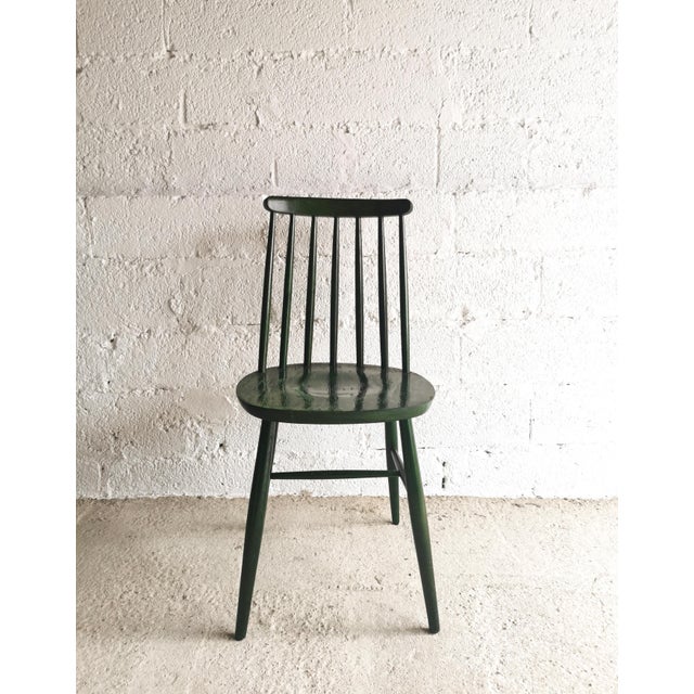 This set consists of three Fanett chairs and was manufactured in the 1960s in the design style of Ilmari Tapiovaara. The...