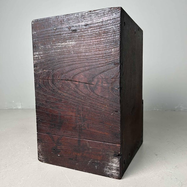 Antique Wooden Zenibako Temple Offering Box, 1890s For Sale - Image 15 of 16