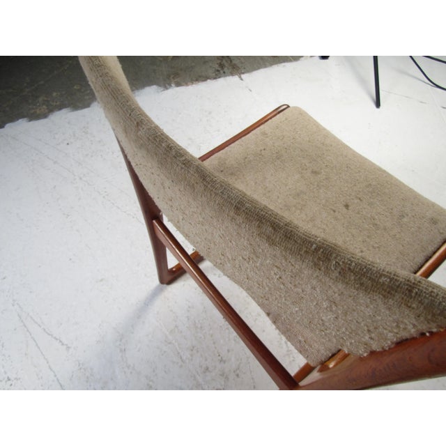 Antique White Late 20th Century Danish Modern Dining Chairs - 4 Pieces For Sale - Image 8 of 9