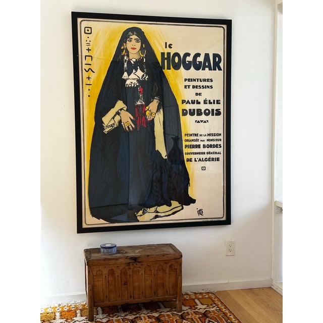 Original large-format French lithographic exhibition poster, “Le Hoggar – Peintures et Dessins de Paul Élie Dubois,”...