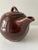 Mid century brown art deco McCoy teapot from the 1940’s.