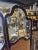 Antique Art Nouveau French Style Three Panel Dressing Screen With 3 Glass Panels For Sale - Image 4 of 11