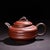 Vintage Chinese Yixing Zisha Clay Teapot, Handmade Red Clay With Carved Motif For Sale In Los Angeles - Image 6 of 9