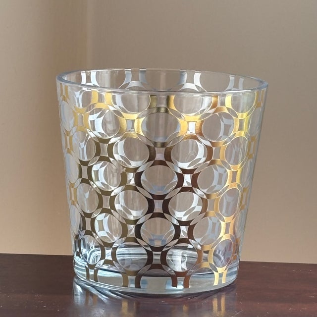 Vintage Mid-Century Modern-Style Glass Wine Cooler For Sale - Image 12 of 17