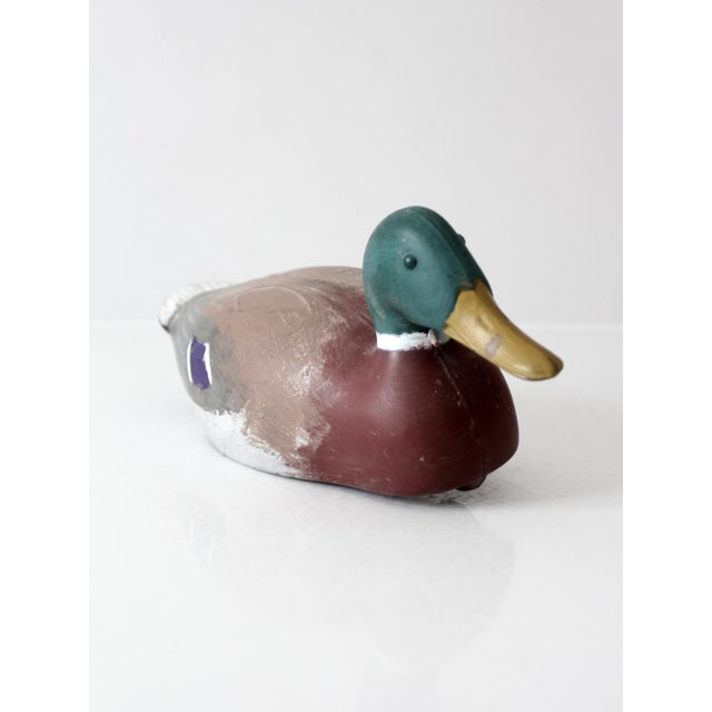 Mid 20th Century Vintage 1970s Hand-Painted Mallard Duck Decoy For Sale - Image 5 of 15