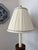 Brown Pair of Maitland-Smith Candlestick-Form Table Lamps With Original Shades Harp and Finials For Sale - Image 8 of 14