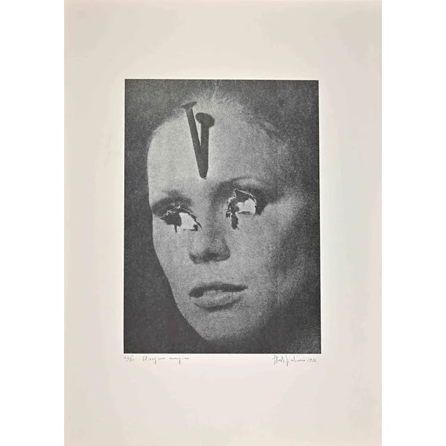 The magic sign is a lithograph realized by Giuliano Sturli in 1976 Hand-signed and dated on the lower margin. Numbered of...