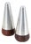 Mid 20th Century Danish Modern Salt Pepper Shaker Set Rosewood A&b Mobler Pair Two For Sale
