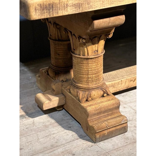 I have only seen this Table model once before in 40 years, having an incredible architectural base. Each leg is like a...