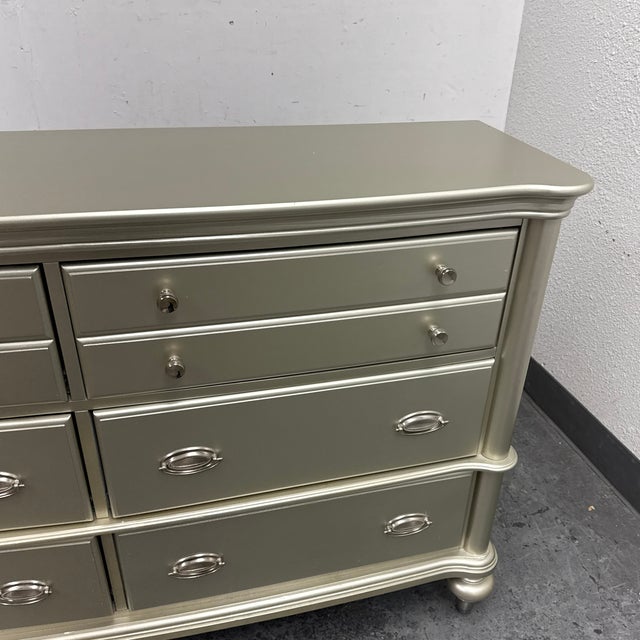 Benjara Champagne Metallic Dresser For Sale - Image 12 of 12