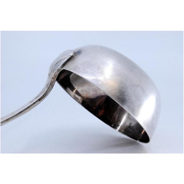 Silver Soup Ladle with Handle For Sale - Image 5 of 9