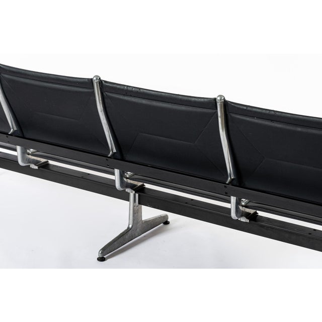 Mid Century Eames for Herman Miller Black Tandem Sling Seating 1990s For Sale - Image 11 of 14