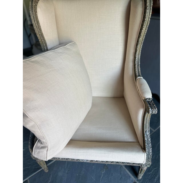 French Louis XVI Style 19th Century Carved Chair For Sale - Image 4 of 11