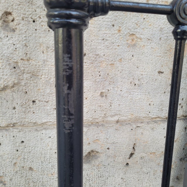 Art Nouveau Style Wrought Iron Bed Headboard, Spain, 1930s For Sale - Image 12 of 18