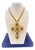 Vintage Alexis Kirk Style Faceted Blue Sunburst Necklace W/ Original Chain Set For Sale