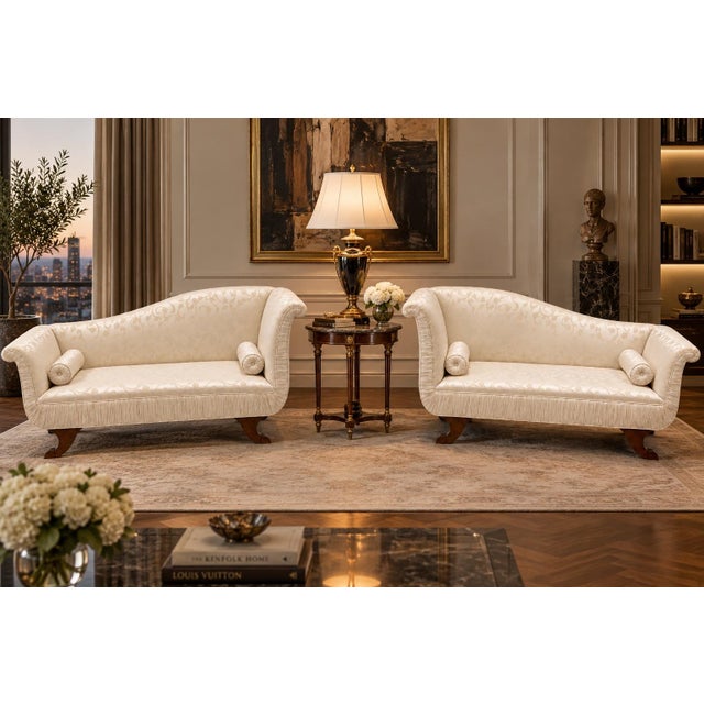 Textile Mid 19th Century Biedermeier Chaise Lounge For Sale - Image 7 of 10