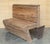 Early 20th Century Pair of Slabs Benches in Solid Pine "Mobila" For Sale - Image 13 of 18