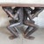 African Table in Carved Wood with Tribal Sculpture For Sale - Image 9 of 16