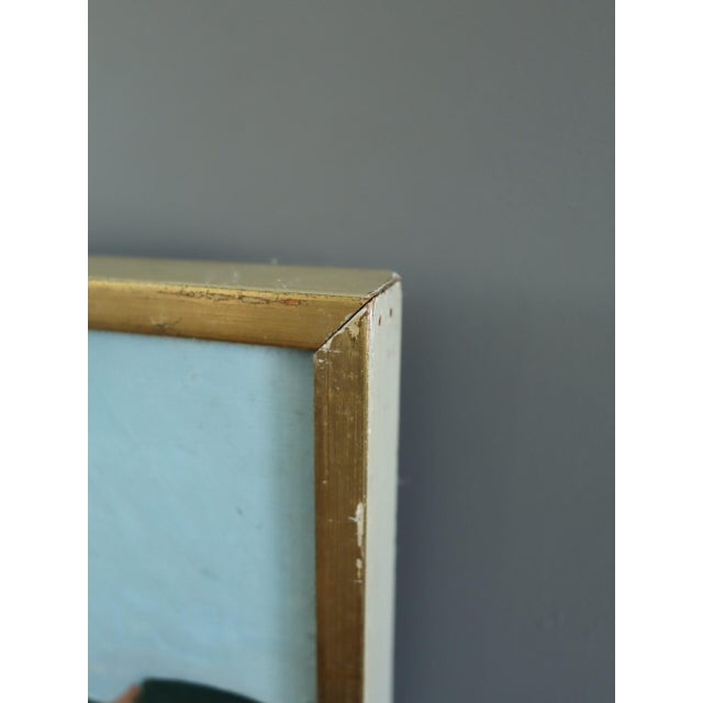 Paint Mid-Century Modern 'The Stream Train' Vintage Original Landscape Oil Painting by Swedish Artist Eric Elfvén (1921–2008), Framed For Sale - Image 7 of 10