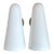 Vintage Frosted Glass Cone Wall Sconces - A Pair For Sale