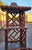 20th Century Chinese Chippendale Pagoda-Style Rattan Bookcase Étagère Cabinet For Sale - Image 11 of 13