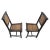 Mid 20th Century Vintage Pair of Bamboo Chairs For Sale - Image 5 of 9