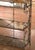 Mid 20th Century Mid-Century French Wrought Iron Four-Tier Baker's Rack With Brass Accents For Sale - Image 5 of 12