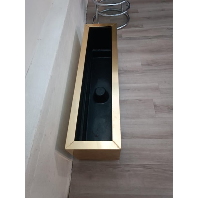 Black Brass Planter by Hobby Flowers, ​​1990s For Sale - Image 8 of 10