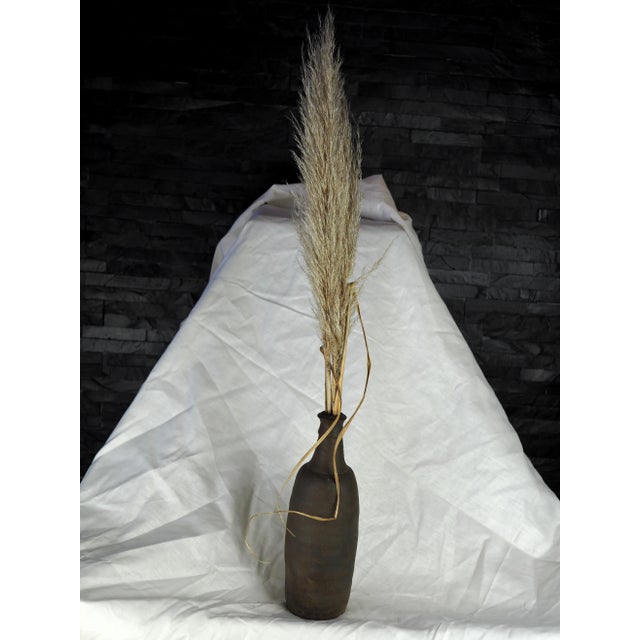 Brown 19th Century French Ger Norman Stoneware Bottle in Brown Type 2 For Sale - Image 8 of 12