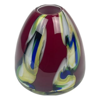 Vintage Vase from Made Murano Glass, 1980s For Sale