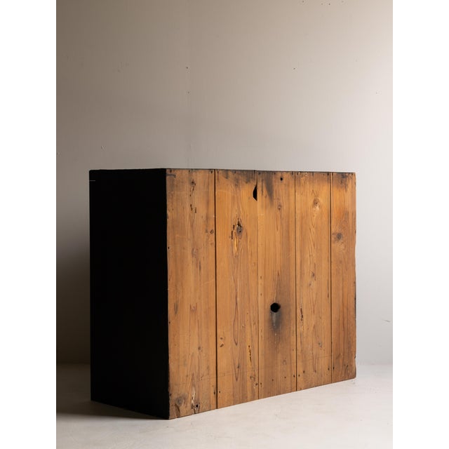 Japanese Antique Wabi Sabi Black Tansu 1860s-1900s / Chests Cabinet For Sale - Image 14 of 15