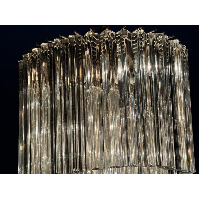 Large Murano Glass Trilobi Chandelier, Italy, 1960s For Sale - Image 10 of 12