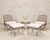 A whimsical pair of "Twig Iron" patio and garden lounge chairs designed by Rose Tarlow with two matching ottomans. The...
