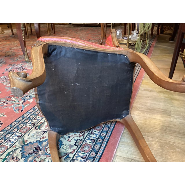 1950s French Louis XV Style Walnut Side Chairs - Pair For Sale - Image 12 of 12