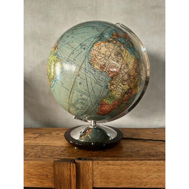 Vintage Duo Glass Globe Lamp from DBG, Germany, 1960s For Sale - Image 11 of 11
