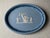 Ceramic Vintage Wedgwood Light Blue Jasperware Cupid and Psyche Oval Tray For Sale - Image 7 of 18