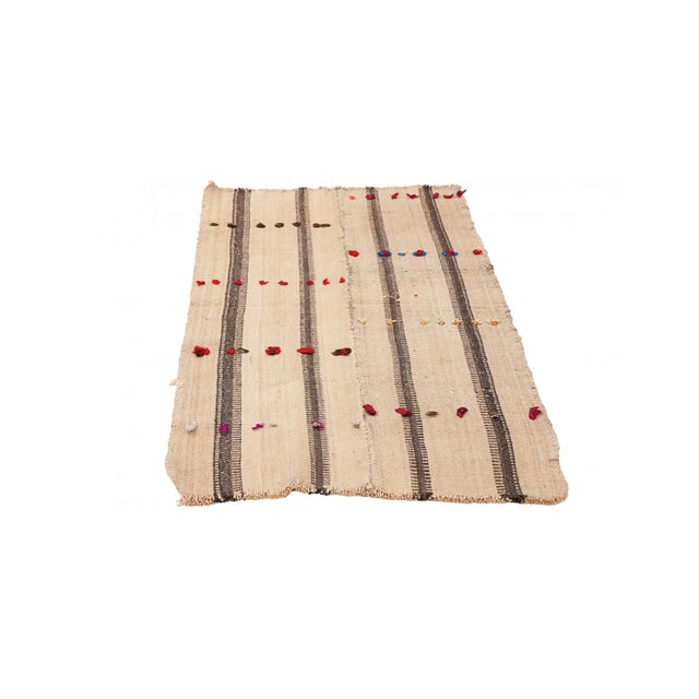 Mid-Century Modern Small Vintage Decorative Kilim Rug - 2`4″ X 4`1″ For Sale - Image 3 of 6