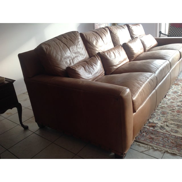 Stickley Monterey Leather Sofa Chairish