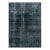 Blue Vintage Overdyed Handmade Allover Designed Wool Rug 8'8" X 11'8" For Sale