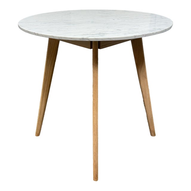 Article Mara Carrara Marble Café Table For Sale