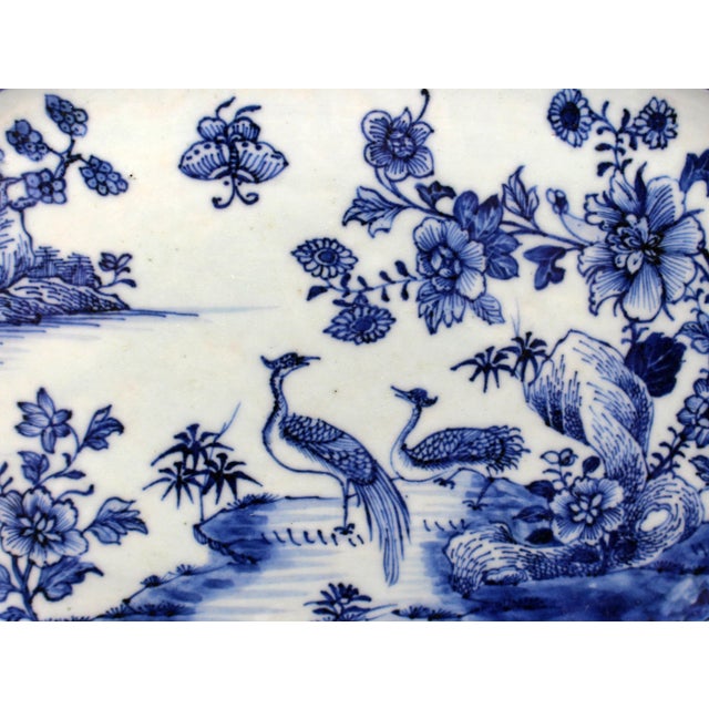 Early 19th Century Early-Mid 19th Century Chinese Export Porcelain Blue & White Octagonal Platter For Sale - Image 5 of 6