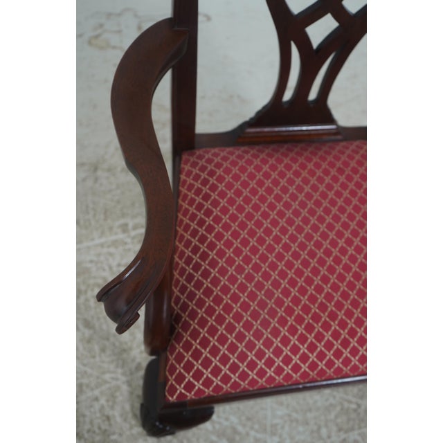 Wood Stickley Set of 8 Mahogany Dining Chairs For Sale - Image 7 of 18
