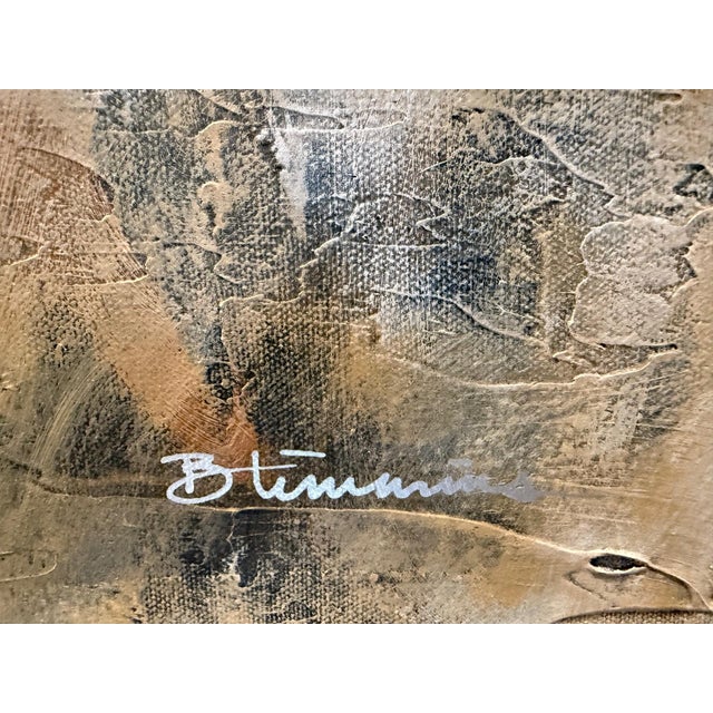 1990s 1990s Designer Framed Abstract Art-Oversized Statement Piece For Sale - Image 5 of 5